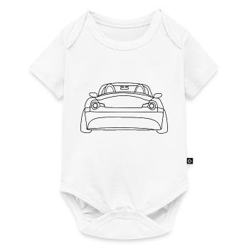 Cabrio roadster Heck Tribal - Baby Premium Kurzarmbody - Weiß - Vorne