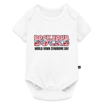 Rock Your Socks Down Syndrome - Baby Premium short-sleeve bodysuit - white - Front