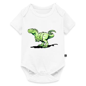 Tyrannosaurus rex (3 couleurs) - Body à manches courtes Premium Bébé - blanc - Devant