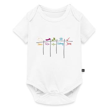 Processus de cadeau d'agilité de conseil Kanban - Body à manches courtes Premium Bébé - blanc - Devant