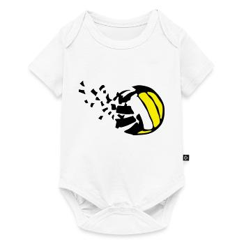 explosion volleyball destructurer destructi - Baby Premium short-sleeve bodysuit - white - Front
