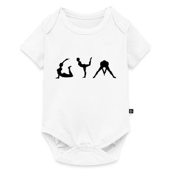 gym gymnastics female gymnastics - Baby Premium short-sleeve bodysuit - white - Front