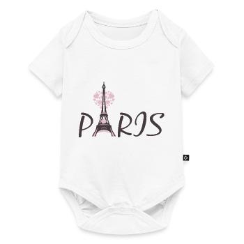 tour Eiffel - Body à manches courtes Premium Bébé - blanc - Devant