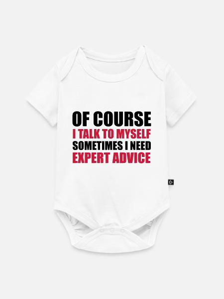 Expert Advice - Baby Premium Kurzarmbody - Weiß