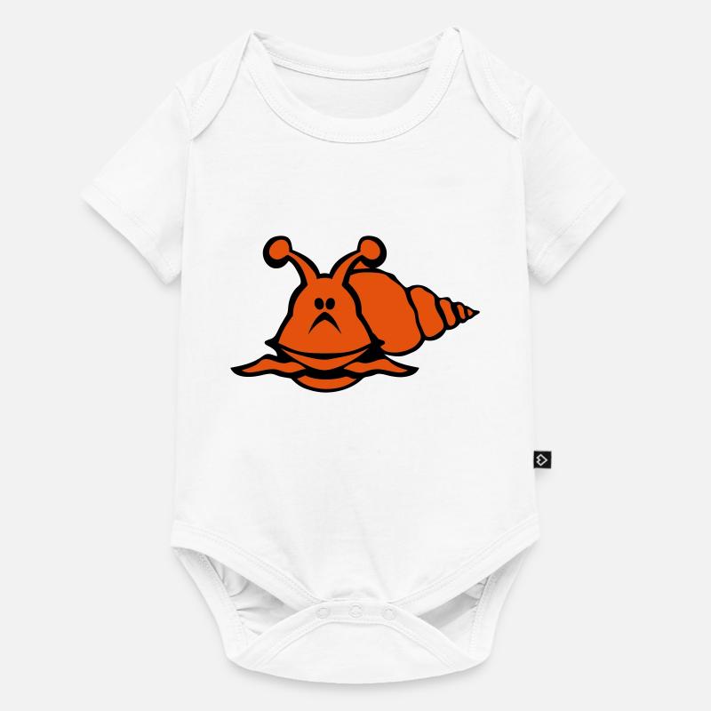 bulot dessin coquillage 24 - Body à manches courtes Premium Bébé - blanc