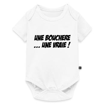 Une Bouchère... une vraie ! - Body à manches courtes Premium Bébé - blanc - Devant