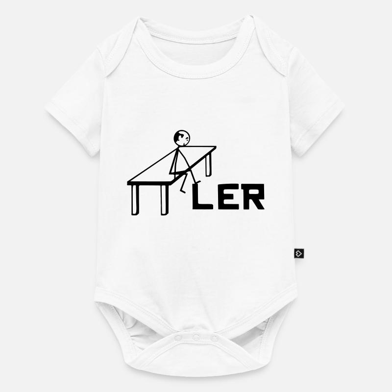 Bilderrätsel, Tischler - Baby Premium Kurzarmbody - Weiß