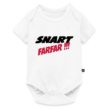 Snart farfar !!! - Baby Premium Kurzarmbody - Weiß - Vorne