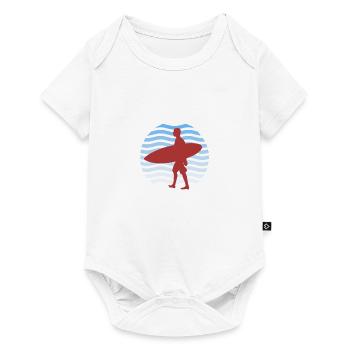 Surfeur - surf - surfeuse - Body à manches courtes Premium Bébé - blanc - Devant