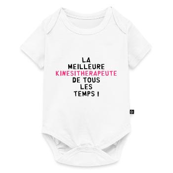 Kiné / Kinesitherapeute / Kinésithérapie / Masseur - Body à manches courtes Premium Bébé - blanc - Devant