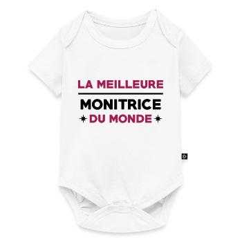Moniteur / Monitrice / Mono / Formation / Ski - Body à manches courtes Premium Bébé - blanc - Devant