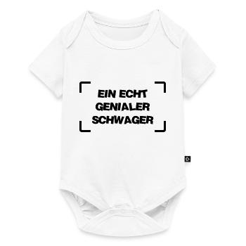 Schwager / Ehe / Geburt / Bruder / Baby - Baby Premium Kurzarmbody - Weiß - Vorne