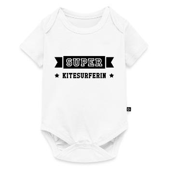 Kitesurf Kitesurfer Kite Kitesurfen Surf Surfer - Baby Premium Kurzarmbody - Weiß - Vorne