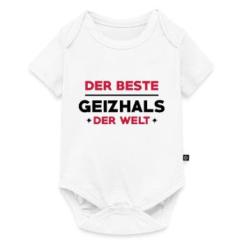 Geizhals - Geizkrägin - Geiz - Geizig - Geld - Baby Premium Kurzarmbody - Weiß - Vorne