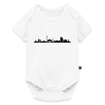 Skyline Berlin - Baby Premium Kurzarmbody - Weiß - Vorne