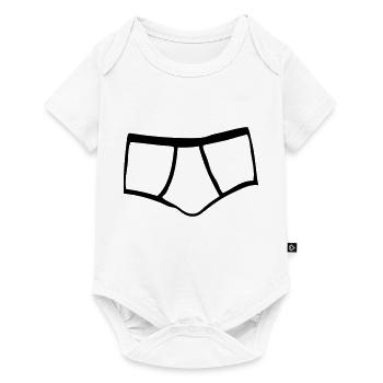 slips unterwaesche maenner 1 - Body à manches courtes Premium Bébé - blanc - Devant