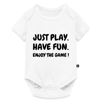 Quote - Sport - Training - Racket - Fun - Play - Baby Premium short-sleeve bodysuit - white - Front