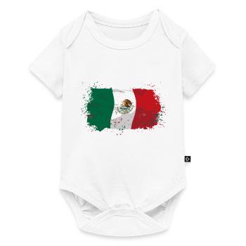 Mexico Flag - Baby Premium Kurzarmbody - Weiß - Vorne