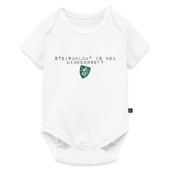 Steirablut ist kein Himbeersaft Wappen Steiermark - Baby Premium Kurzarmbody - Weiß - Vorne