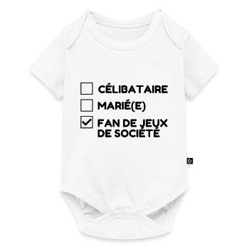 Board Game Brettspiel Jeu de Société Geek - Baby Premium short-sleeve bodysuit - white - Front