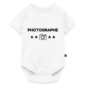 photographe / photographie / photo / video - Body à manches courtes Premium Bébé - blanc - Devant