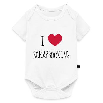 Scrapbooking / Scraper / Scrapeuse / Scrapeur - Body à manches courtes Premium Bébé - blanc - Devant