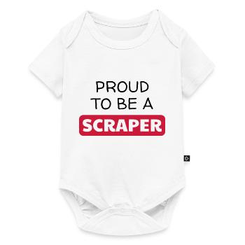 Scrapbooking / Scraper / Scrapeuse / Scrapeur - Body à manches courtes Premium Bébé - blanc - Devant