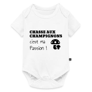 Mushroom / Champignon / Pilz / Picking - Baby Premium short-sleeve bodysuit - white - Front