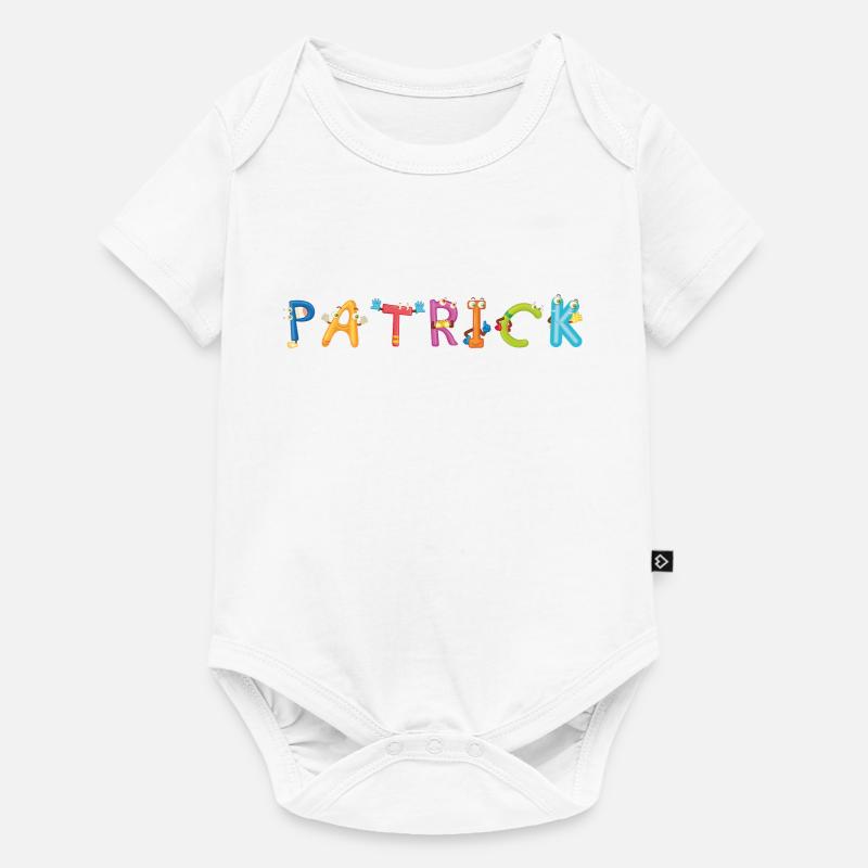 Patrick - Baby Premium Kurzarmbody - Weiß