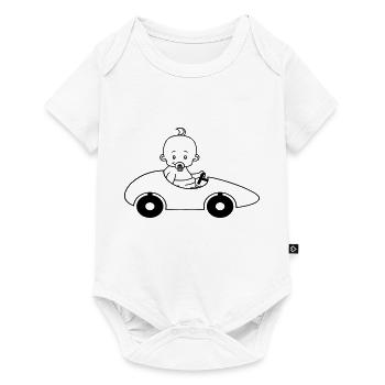 car drive fast race driver's license easy children - Baby Premium short-sleeve bodysuit - white - Front