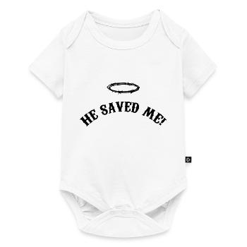 he_saved_me_001 - Body à manches courtes Premium Bébé - blanc - Devant