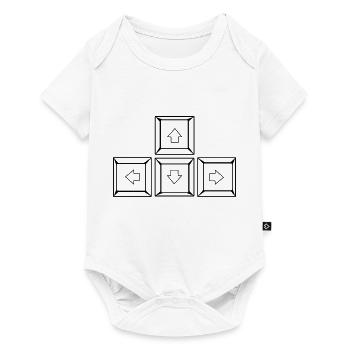 Up Down Left Right Keyboard Buttons (Keys) - Baby Premium short-sleeve bodysuit - white - Front