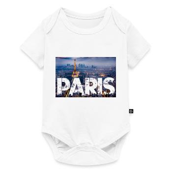 Paris Tour Eiffel - Body à manches courtes Premium Bébé - blanc - Devant