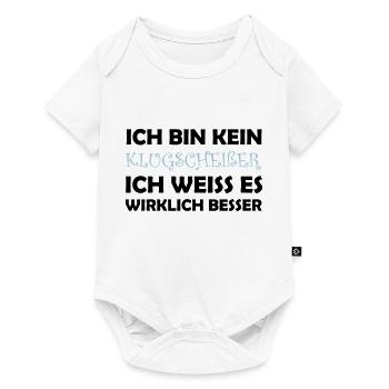 bin_kein_klugscheisser_02 - Baby Premium Kurzarmbody - Weiß - Vorne