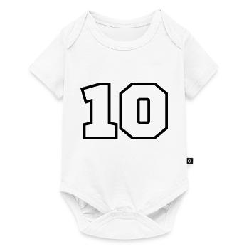 10 - Baby Premium Kurzarmbody - Weiß - Vorne