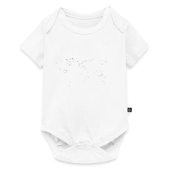 Carte du monde Voyage - Body à manches courtes Premium Bébé - blanc - Devant