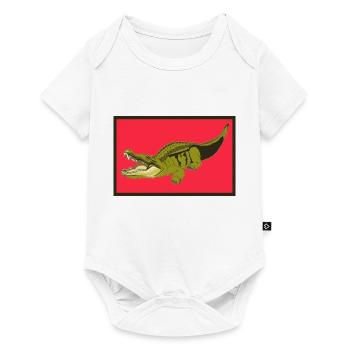alligator - Baby Premium short-sleeve bodysuit - white - Front