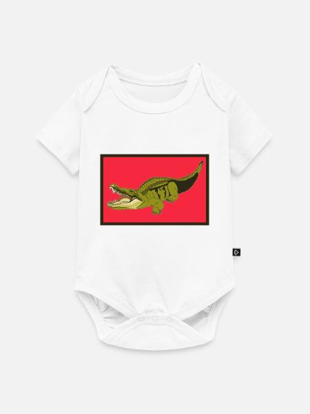 Alligator - Baby Premium Kurzarmbody - Weiß