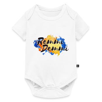 Remmidemmi - Baby Premium Kurzarmbody - Weiß - Vorne