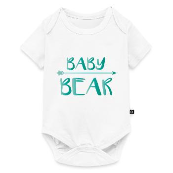 Bébé ours avec flèche - Body à manches courtes Premium Bébé - blanc - Devant