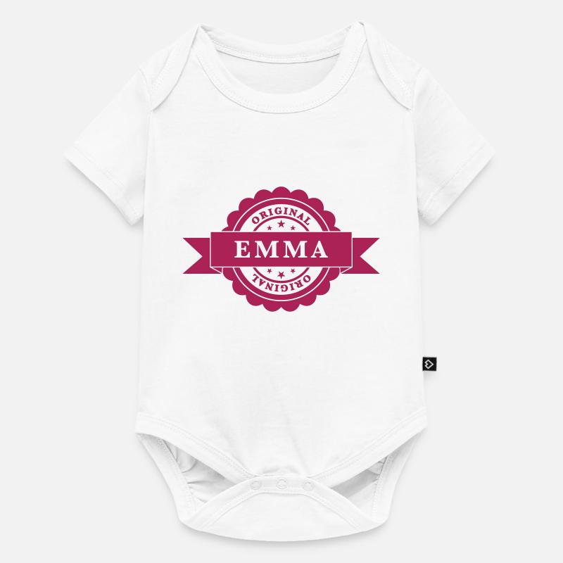 Emma - Body à manches courtes Premium Bébé - blanc