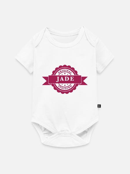 Jade - Baby Premium Kurzarmbody - Weiß