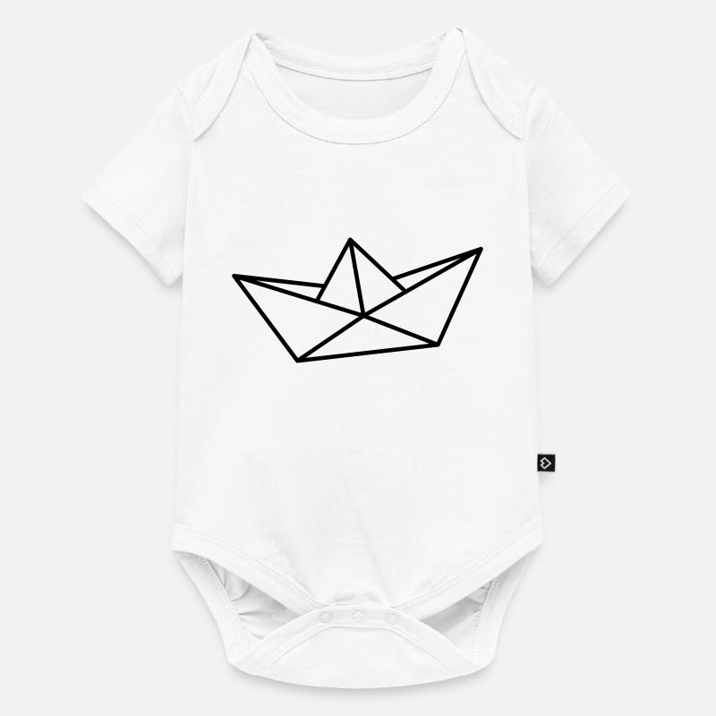 Bateau de papier - Body à manches courtes Premium Bébé - blanc