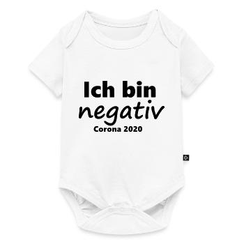 Corona - Ich bin negativ - Baby Premium Kurzarmbody - Weiß - Vorne