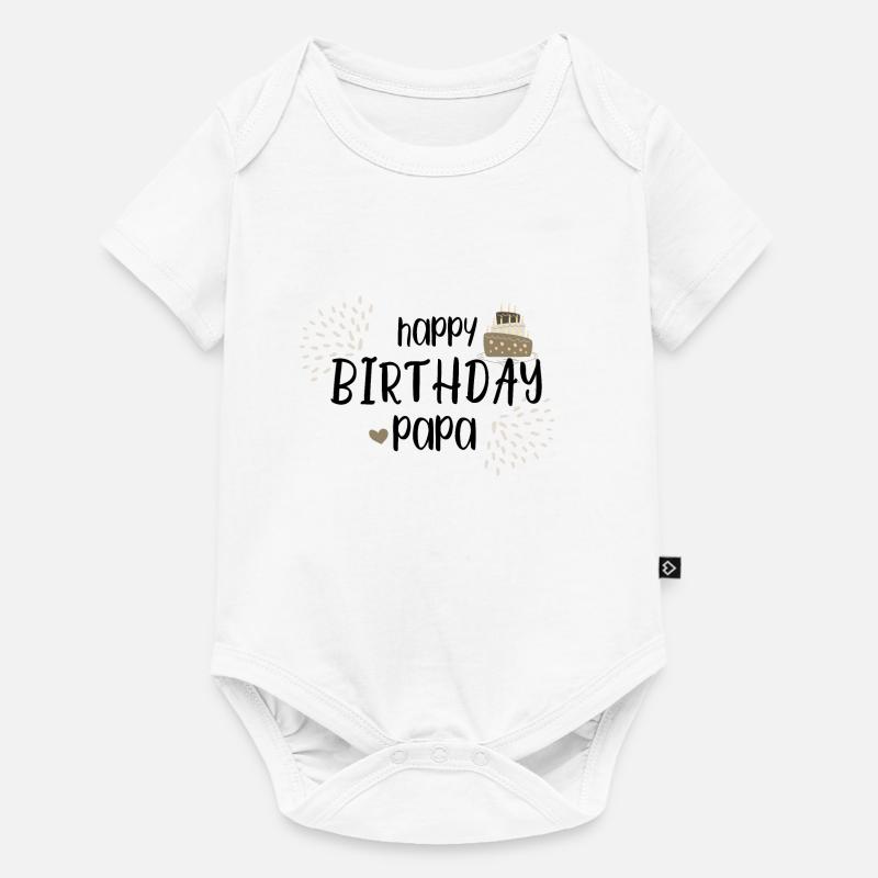 Joyeux anniversaire, papa - Body à manches courtes Premium Bébé - blanc