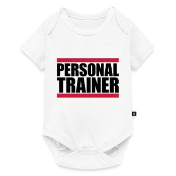 Personal trainer logo - Baby Premium short-sleeve bodysuit - white - Front