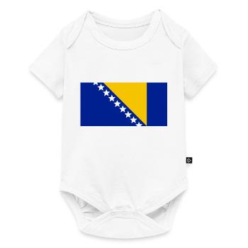 Bosnia flag - Baby Premium short-sleeve bodysuit - white - Front