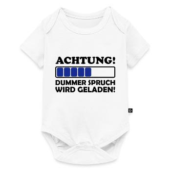 dummer spruch 2 - Baby Premium Kurzarmbody - Weiß - Vorne