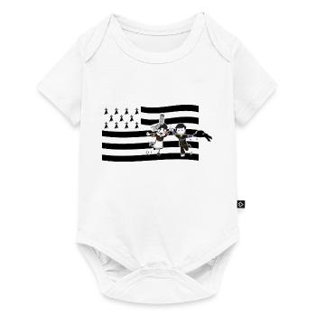 Breton flag - Baby Premium short-sleeve bodysuit - white - Front