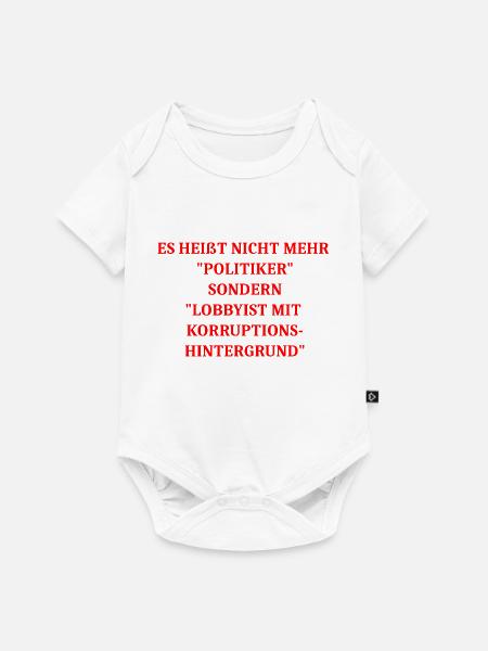Politiker - Baby Premium Kurzarmbody - Weiß